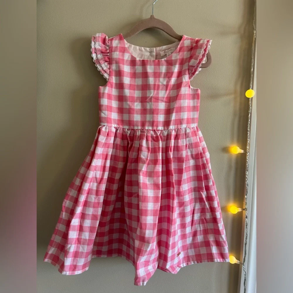 Pink Gingham Kids Dress size 4T